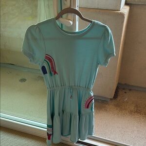 Peek Light Blue Dress with Colorful Details